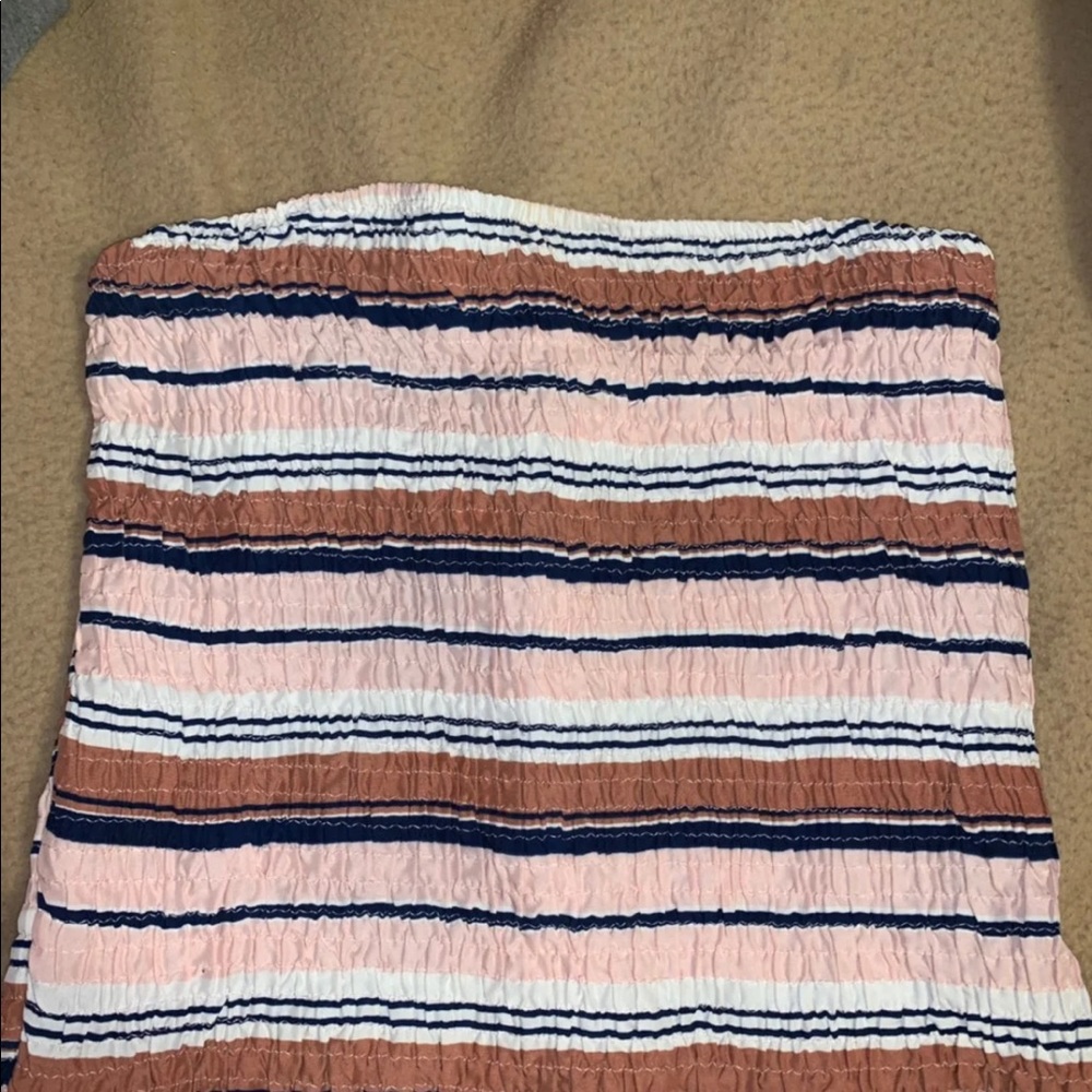 Striped tube top
